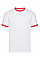 White/Red Men's Valueweight Ringer T