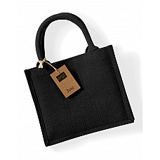 Black/Black Jute Mini Gift Bag