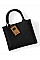 Black/Black Jute Mini Gift Bag