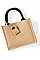 Natural/Black Jute Mini Gift Bag