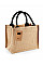 Natural/Black Jute Mini Gift Bag