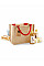 Natural/Bright Red Jute Mini Gift Bag