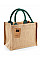 Natural/Forest Green Jute Mini Gift Bag