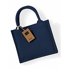 Navy/Navy Jute Mini Gift Bag