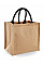 Natural/Black Jute Midi Tote