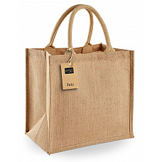 Natural Jute Midi Tote