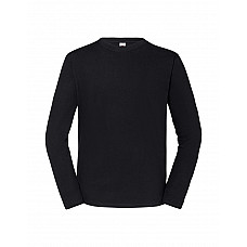 Black Men's Iconic 195 Premium Long Sleeve T