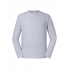 Heather Grey Men's Iconic 195 Premium Long Sleeve T