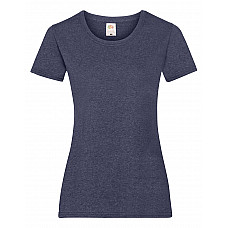 Vintage Heather Navy Ladies' Valueweight T