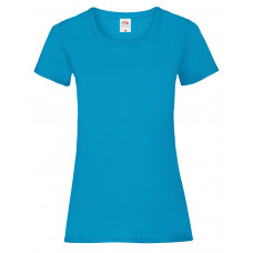 Azure Blue Ladies' Valueweight T