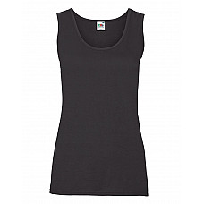 Black Ladies' Valueweight Athletic Vest