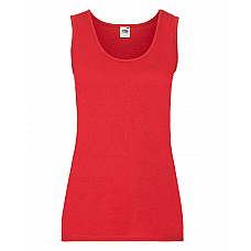 Red Ladies' Valueweight Athletic Vest