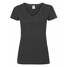 Black Ladies' Valueweight V-Neck T-Shirt