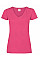 Fuchsia Ladies' Valueweight V-Neck T-Shirt