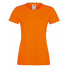 Orange Lady-Fit Sofspun® T-Shirt