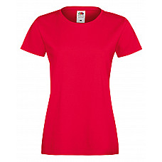 Red Lady-Fit Sofspun® T-Shirt