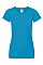 Azure Blue Lady-Fit Sofspun® T-Shirt