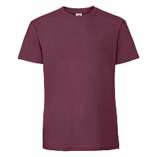 Burgundy Men's Iconic 195 Ring Spun Premium T