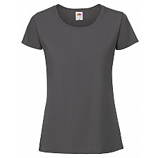 Light Graphite Ladies' Iconic 195 Ring Spun Premium T