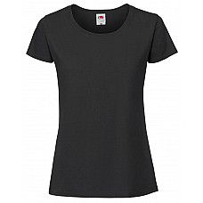 Black Ladies' Iconic 195 Ring Spun Premium T