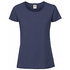 Navy Blue Ladies' Iconic 195 Ring Spun Premium T