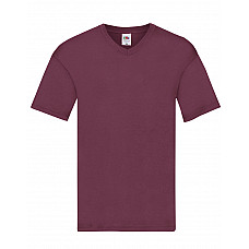 Burgundy Men's Original V-Neck T