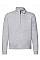 Heather Grey Men's Premium Zip Neck Sweat