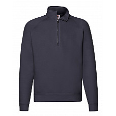 Deep Navy Men's Premium Zip Neck Sweat