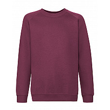 Burgundy Kid's Premium Raglan Sweat