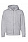 Heather Grey Men's Premium Hooded Sweat Jacket