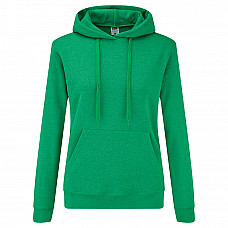 Retro Heather Green Ladies' Classic Hooded Sweat