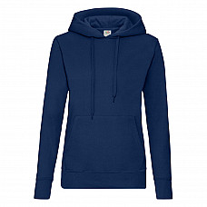 Navy Blue Ladies' Classic Hooded Sweat