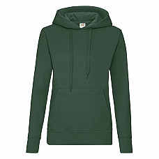 Bottle Green Ladies' Classic Hooded Sweat