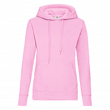 Light Pink Ladies' Classic Hooded Sweat