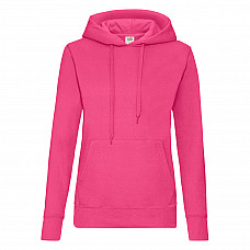 Fuchsia Ladies' Classic Hooded Sweat