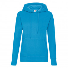 Azure Blue Ladies' Classic Hooded Sweat