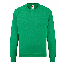 Retro Heather Green Kid's Classic Raglan Sweat