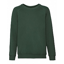 Bottle Green Kid's Classic Raglan Sweat