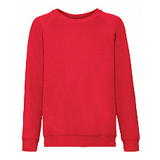 Red Kid's Classic Raglan Sweat