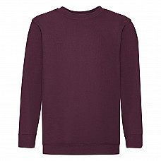 Burgundy Kid's Classic Set-In Sweat