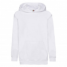 White Kid's Classic Hooded Sweat