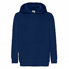 Navy Blue Kid's Classic Hooded Sweat