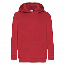 Red Kid's Classic Hooded Sweat