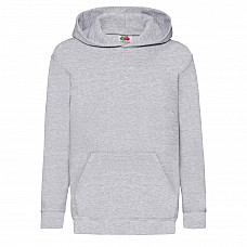 Heather Grey Kid's Classic Hooded Sweat