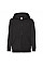 Black Kid's Classic Hooded Sweat Jacket