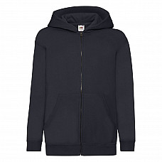 Deep Navy Kid's Classic Hooded Sweat Jacket