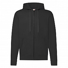 Black Men's Classic Hooded Sweat Jacket