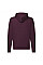 Burgundy Men's Classic Hooded Sweat Jacket