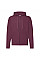 Burgundy Men's Classic Hooded Sweat Jacket