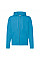 Azure Blue Men's Classic Hooded Sweat Jacket